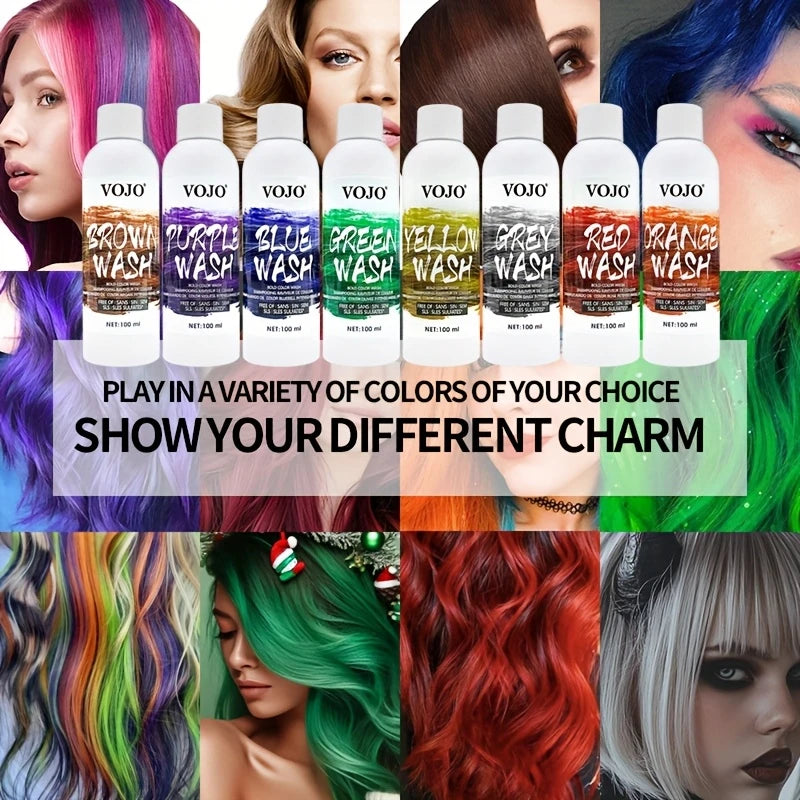 Unisex 10 Correction Fixed Shampoo Moisturizing Hair Dye Long Lasting Zpaxo