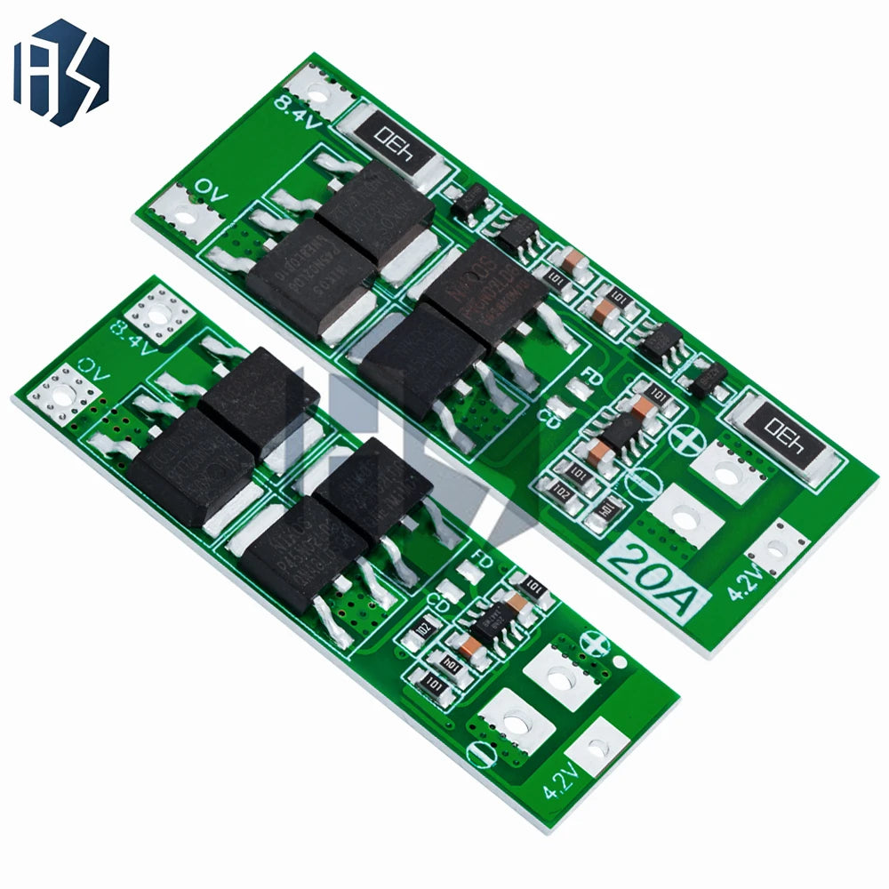 2S 20A 7 4V 8 18650 Lithium Battery Protection Board BMS Standard Zpaxo