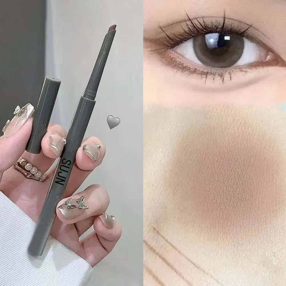 Sexy Wine Red Silky Eye Liner Pencil Natural Matte Rose Lying