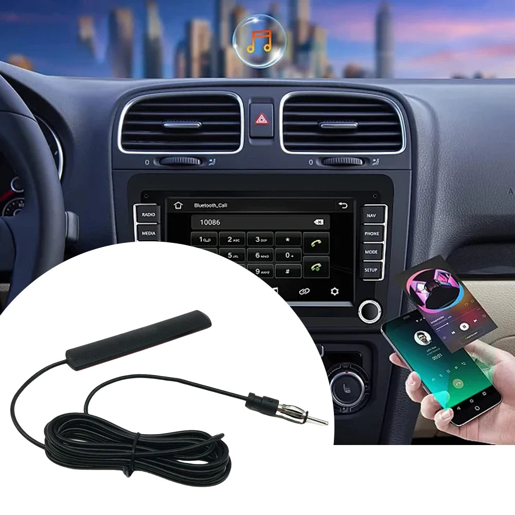 DC 5-12V Car Electronic Radio Antenna Hidden Amplified 85-860Mhz