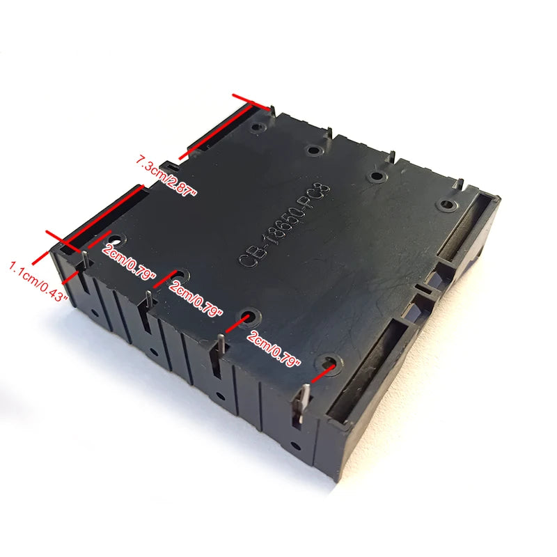 DIY ABS 18650 Power Bank Cases 1X 2X 3X 4X 18650 Battery Holder Storage Box Case 1 2 3 4 Slot Batteries Container With Hard Pin Zpaxo