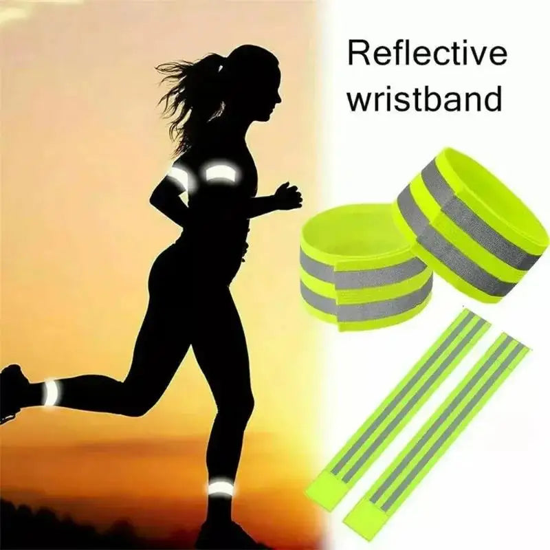 Running Reflective Arm Band Wrist Ankle Leg LED Reflector Armband