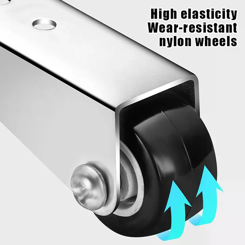 Multi-function Stainless Steel Pulley Silent Furniture Side Mounted Zpaxo