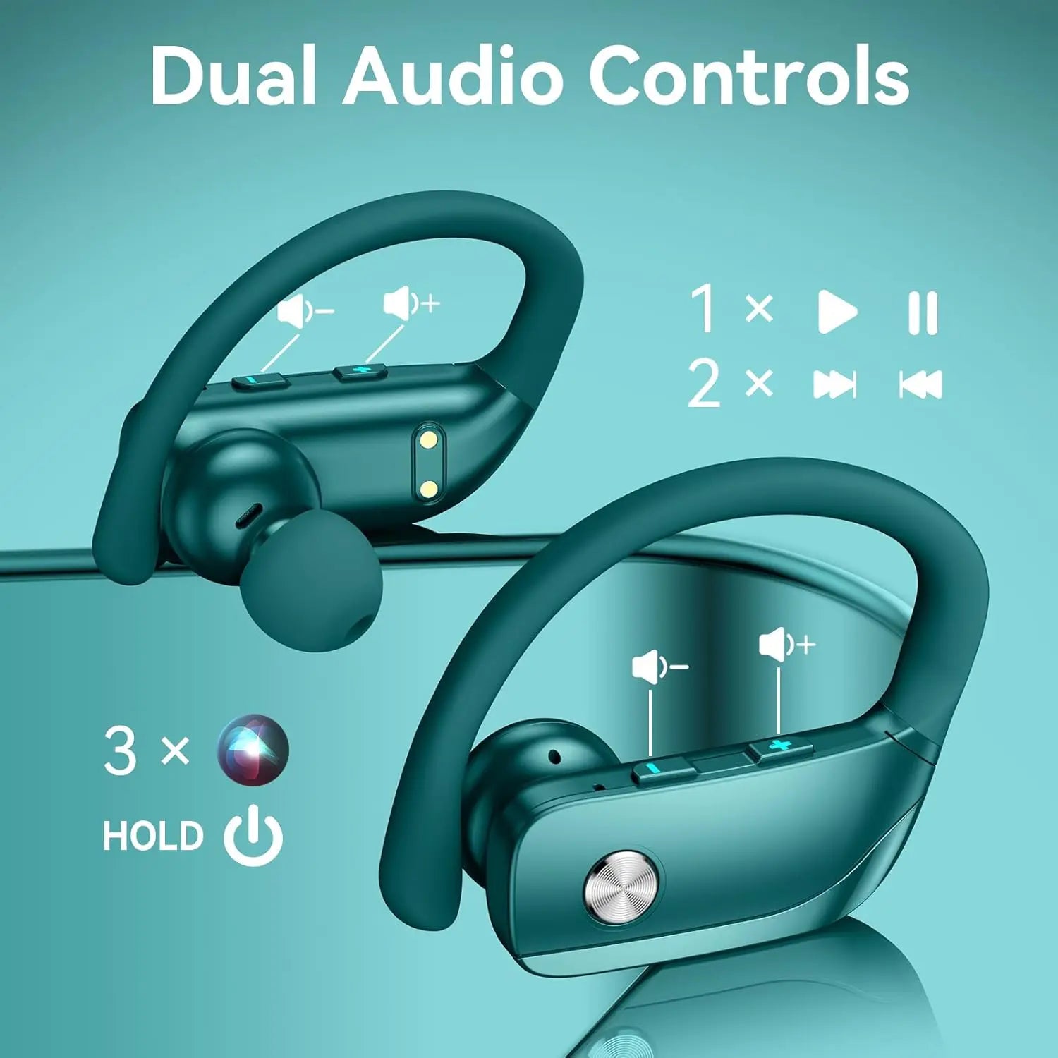 Ear Buds Wireless Earbuds Bluetooth Headphones 80H Playtime LED