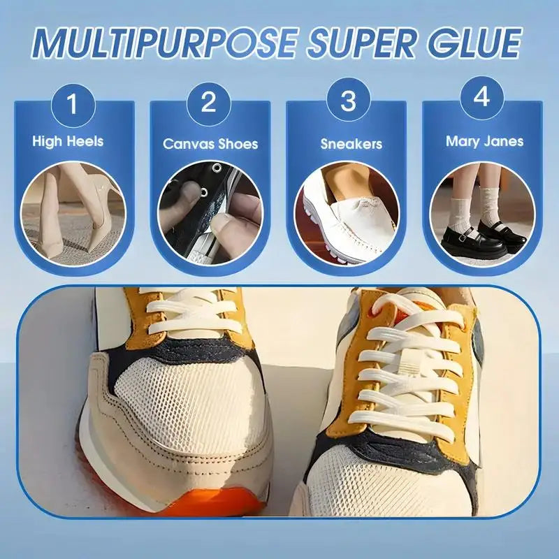 Professional Shoe Repair Glue (60ml) | Strong elastic adhesive for sports shoes, synthetic leather and accessories. Zpaxo