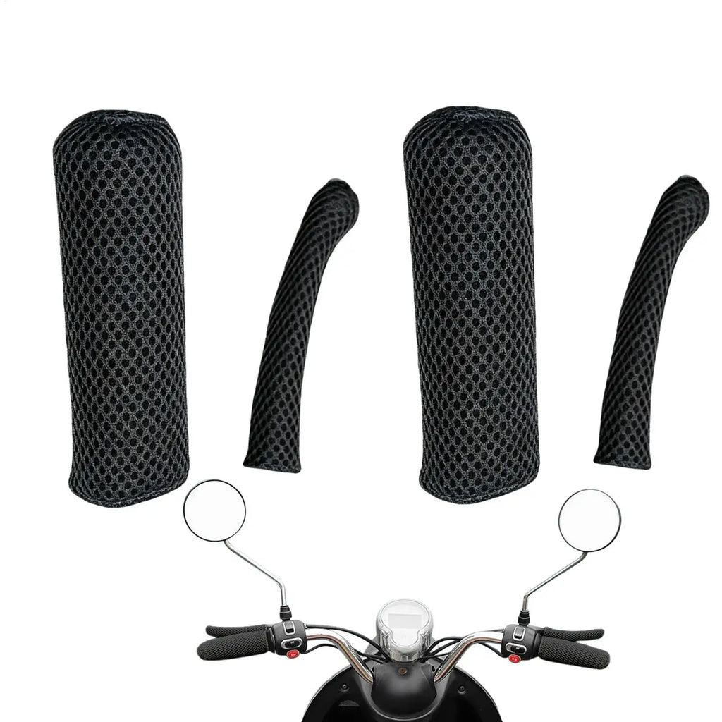 Ice Silk Motorcycle Grip Cover – Non-Slip Breathable Sleeve Handlebar Grip Cover Zpaxo