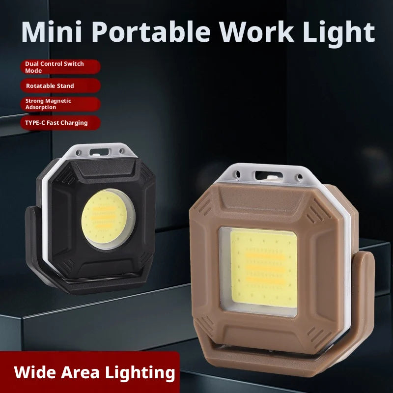 ESMARTER COB Keychain Work Light – Triple Source, Type-C
