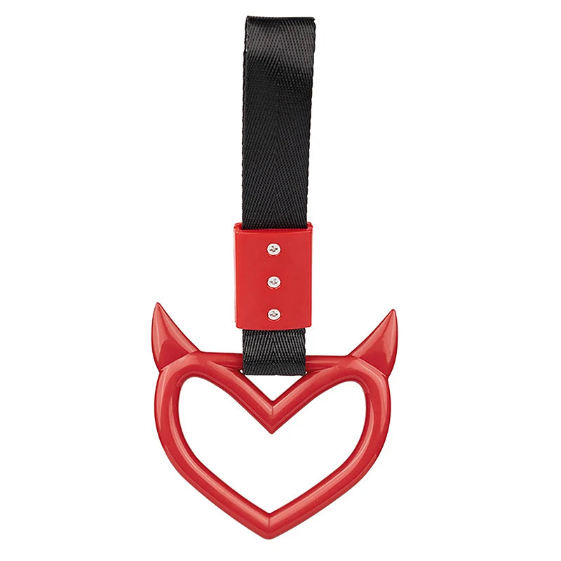 CMColorful Car Tow Strap Ring Heart Train Bus Handle Hand Styling Zpaxo A3