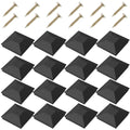 12ppcs 4X4(3.5in x 3.5in) Wood Fence Post Caps PP Plastic Water-Proof UV-Proof Post Caps Keep Post from Cracking and Rotting Zpaxo 12pcs for3.5x3.5inch