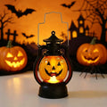 Indoor Glowing Halloween Pumpkin Lantern Eerie LED Light Retro Oil