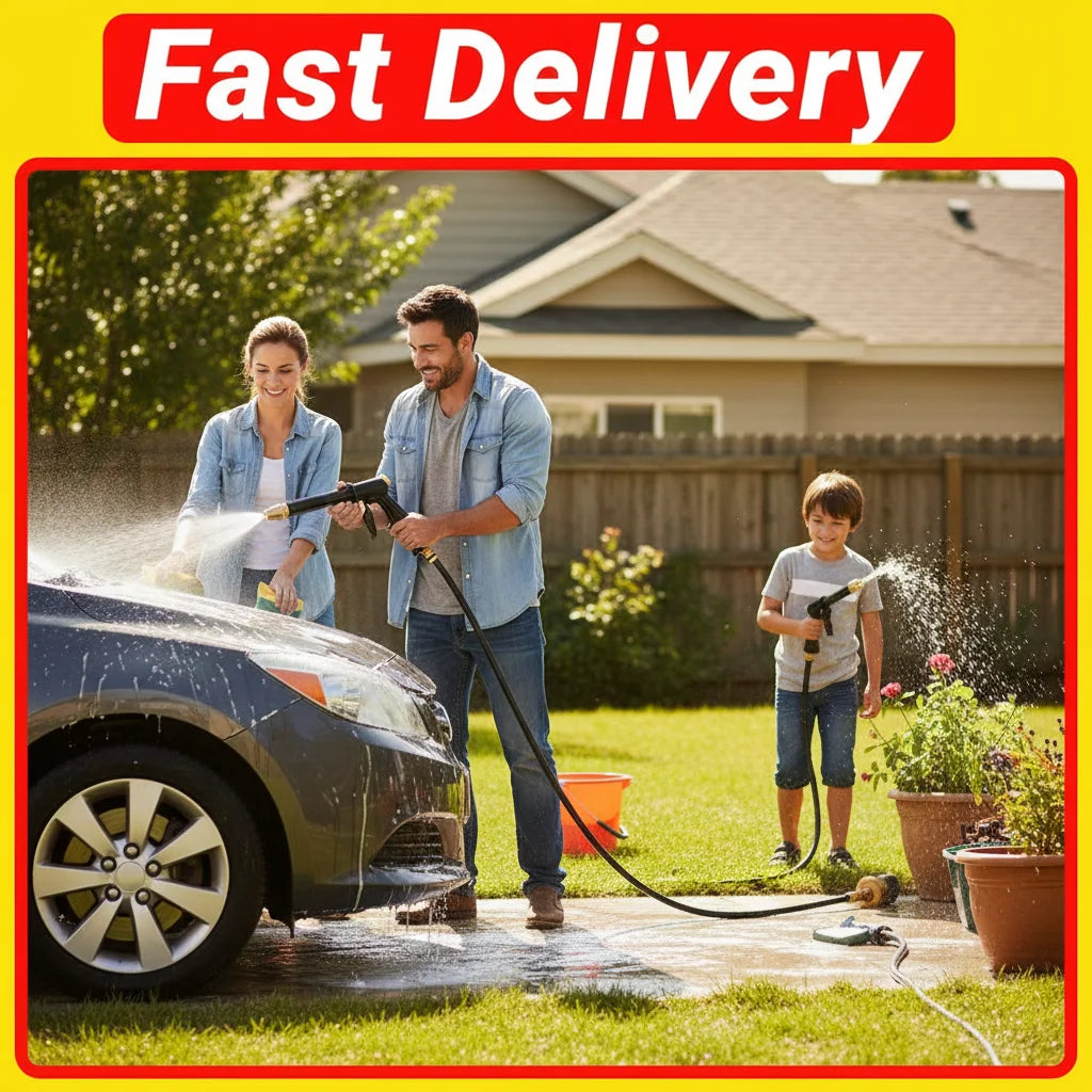 High-Pressure Garden Hose Spray Nozzle | Multi-Pattern Water Blaster Garden Hose Nozzle Zpaxo