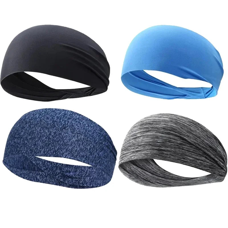 Elastic Sport Sweatband Headbands for Men & Women | 1–8 Pack