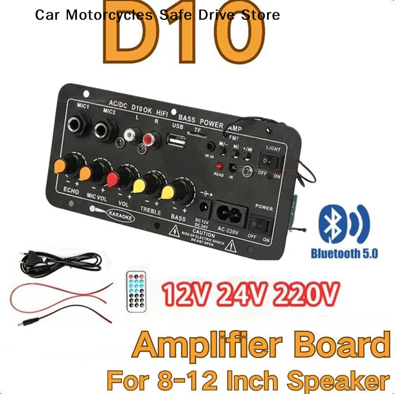 CMD30 D10 Amplifier 12V 24V Power Bluetooth Digital Display Car Audio