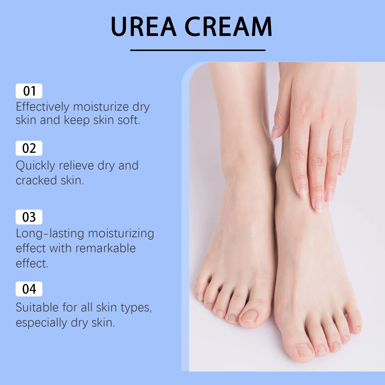 OceAura 60% Urea Foot Cream – Cracked Heel & Callus Repair Urea Foot Cream Zpaxo