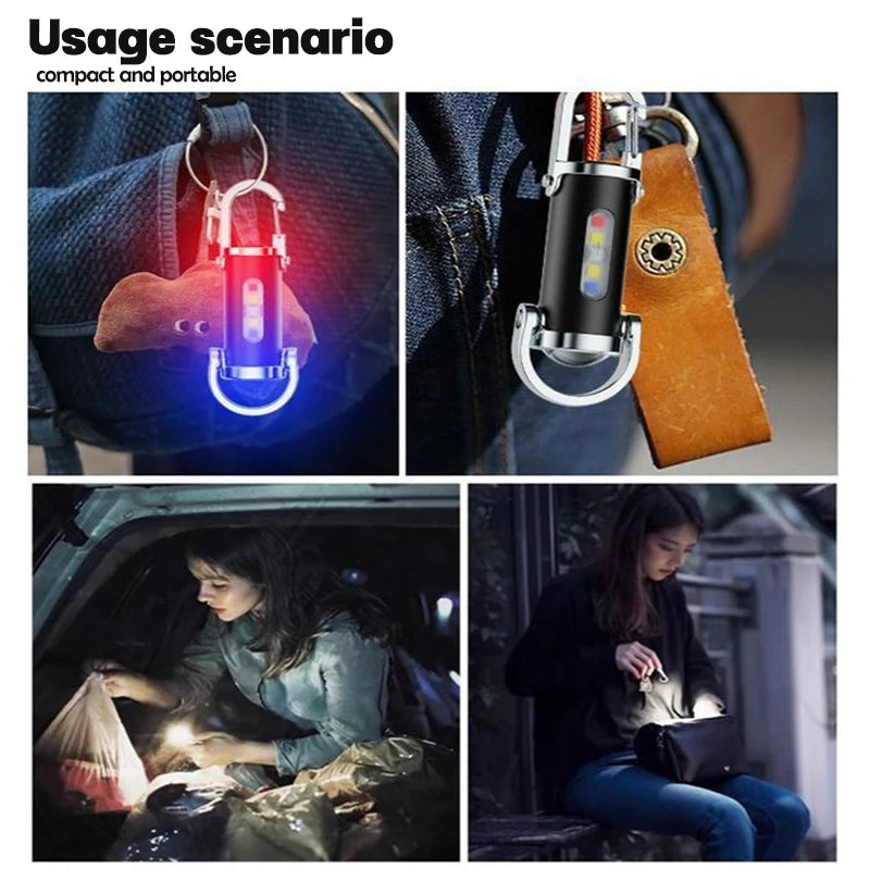 Multi-function Waterproof Mini LED Flashlight USB Rechargeable