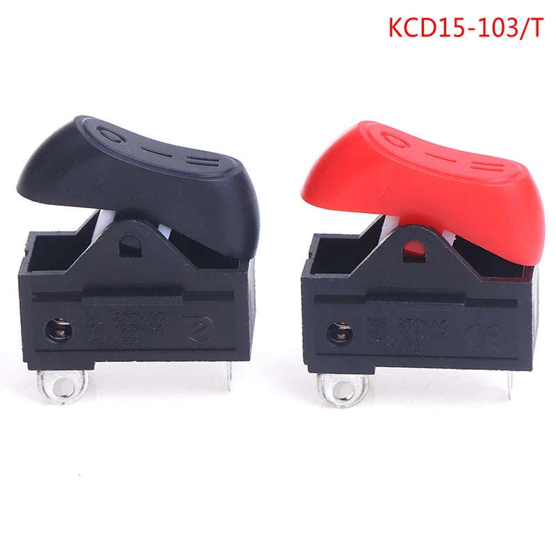 Qiality KCD15-103 T Hair Dryer Switch Rocker 3 Position ON-OFF-ON Car