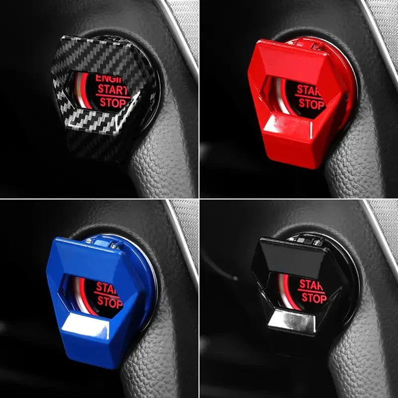 Metal Car Start Stop Button Cover – Easy Stick-On Trim