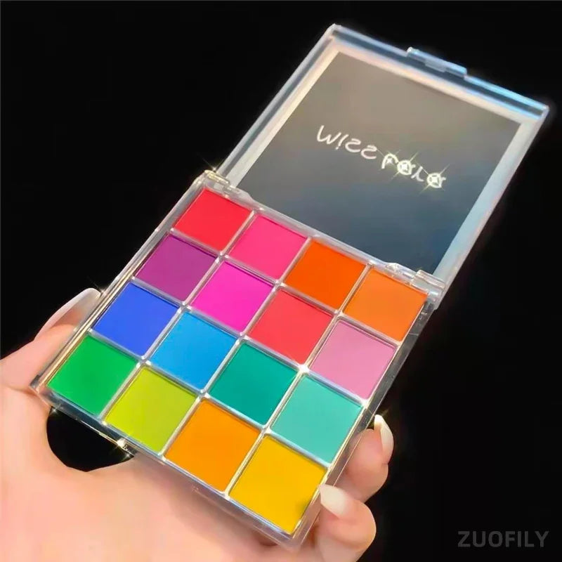 16-Grid Christmas Eye Shadow Palette Waterproof Long Lasting Matte