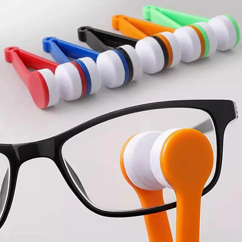 Portable Microfiber Glasses Cleaning Brush & Lens Wiper