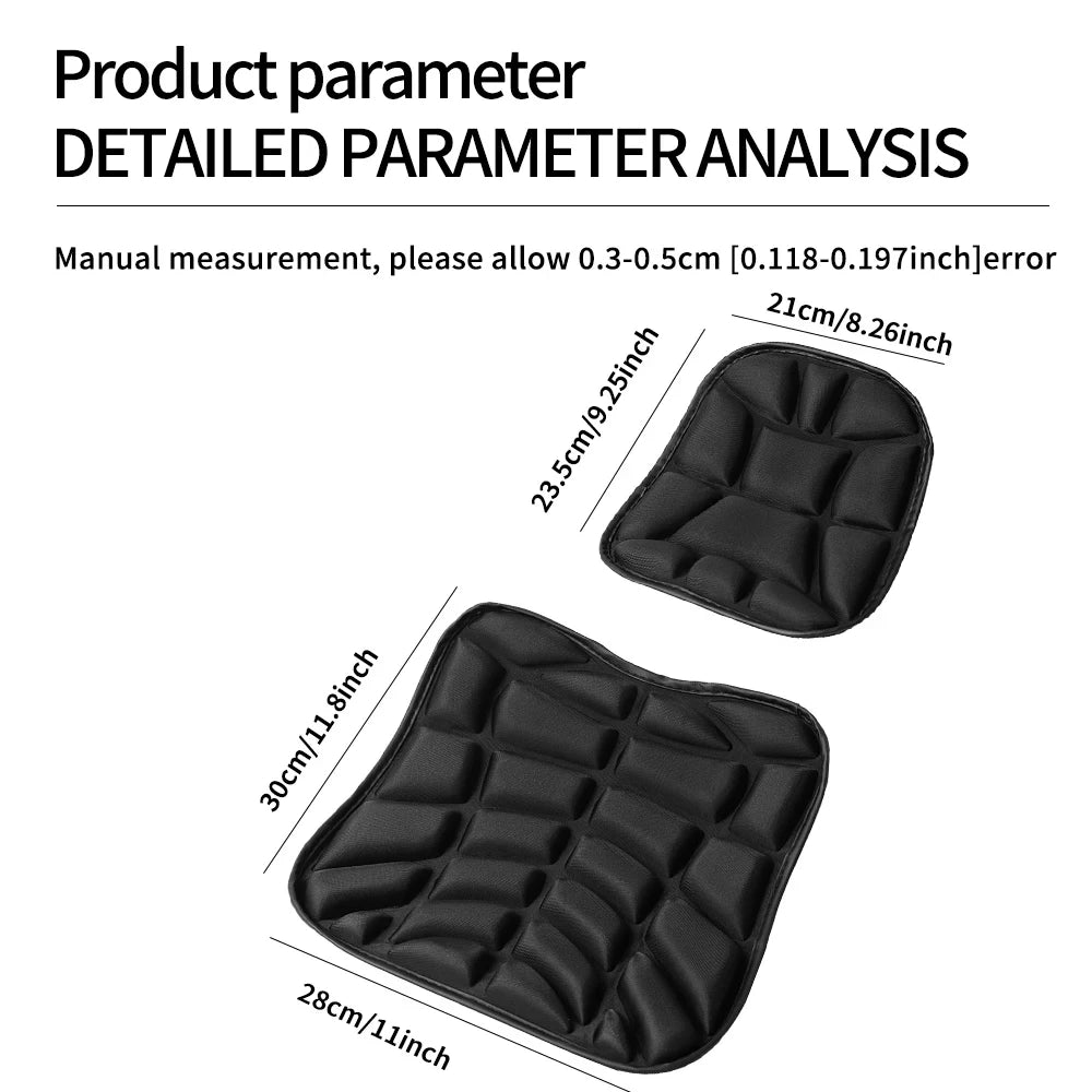 Motorcycle Seat Pad 3D Comfort Gel Cushion Breathable Universal Shock