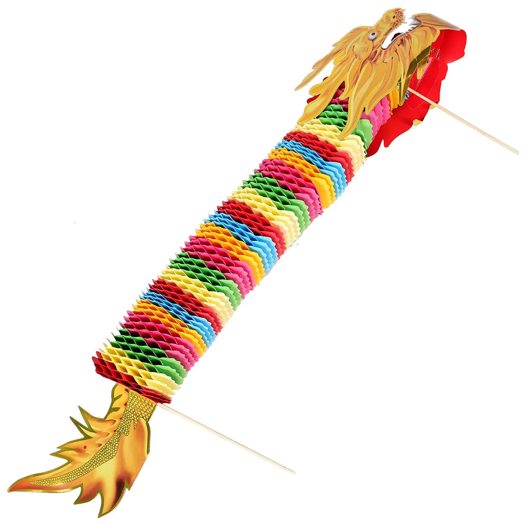 Red Dragon Paper Craft Chinese Year Decorations Festival Party Photo
