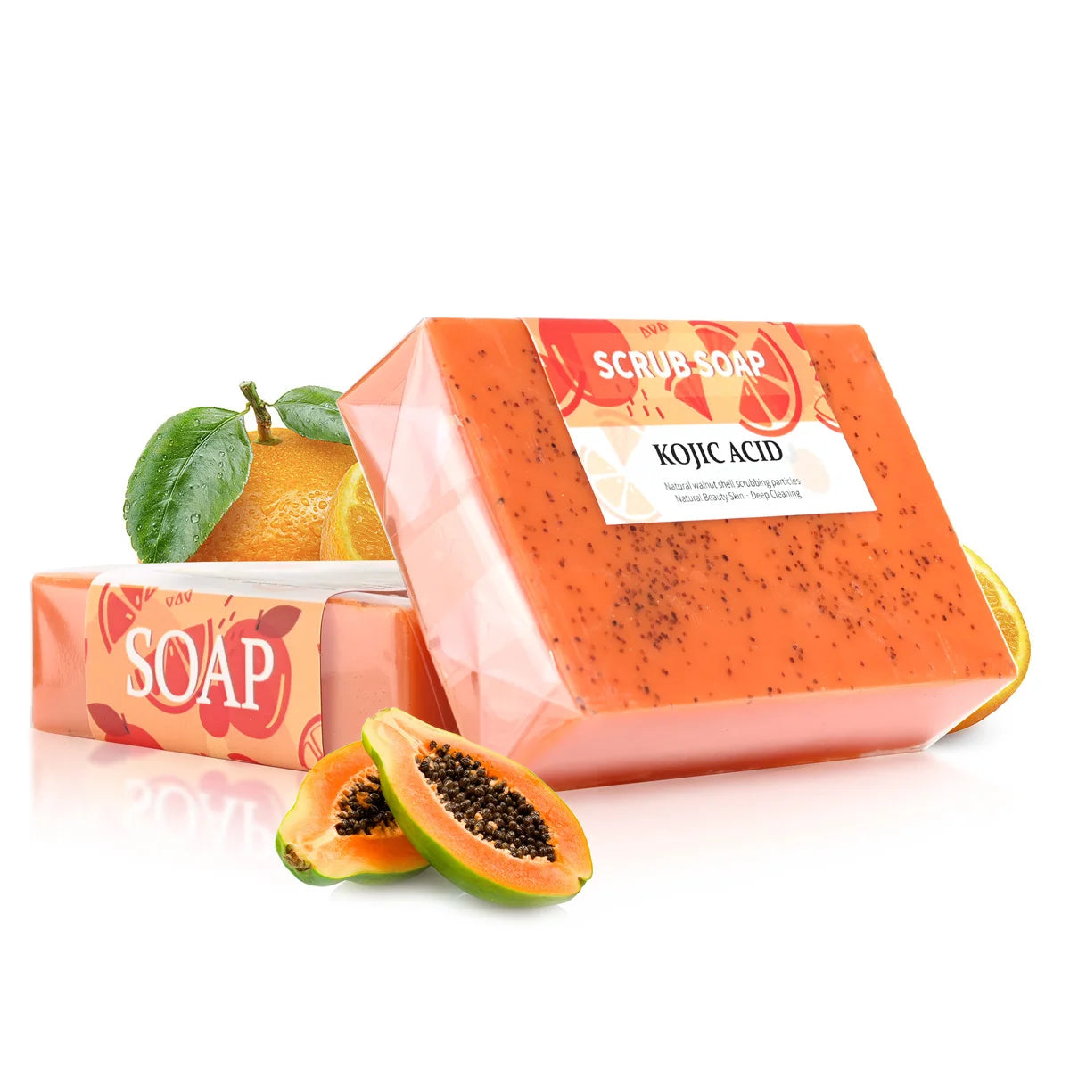 Kojic Acid Turmeric Vitamin C Exfoliating Scrub Soap 100g Exfoliating Scrub Soap Zpaxo 100g
