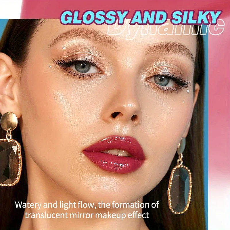 Moisturized Mirror Lip Glaze Long-lasting Color Rendering,not Easy To Fade Film-forming Water-light-sensitive Dudu Mirror Zpaxo