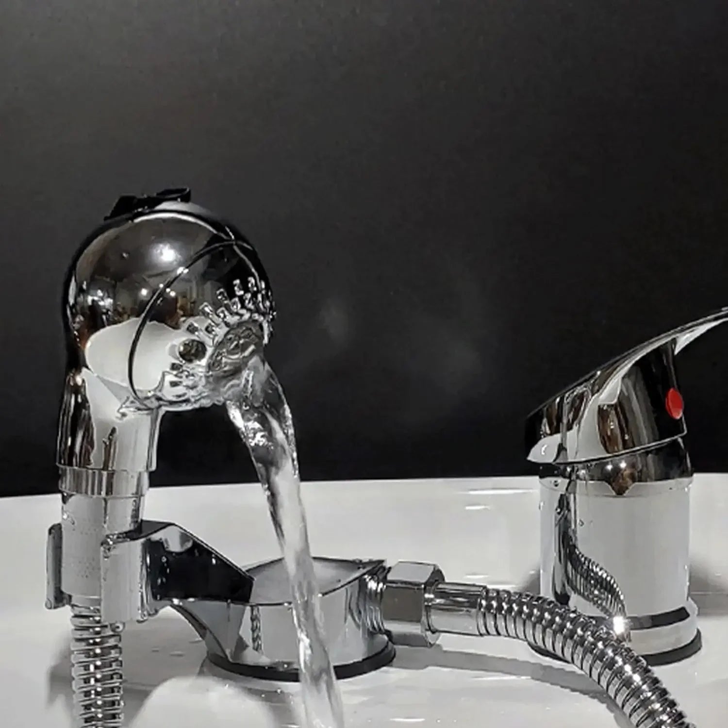Round Shape Shower Head Attachment Salon Two Speed Adjustable Rain
