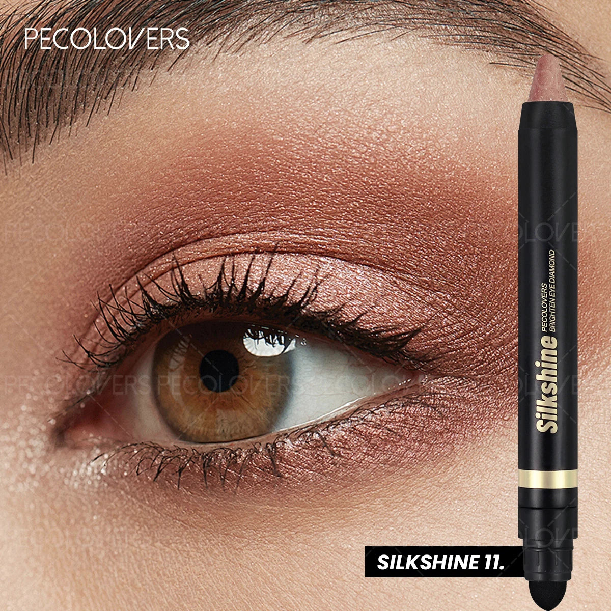 Smudge-proof Metallic Eyeshadow Stick Pearlescent Shimmer Quick
