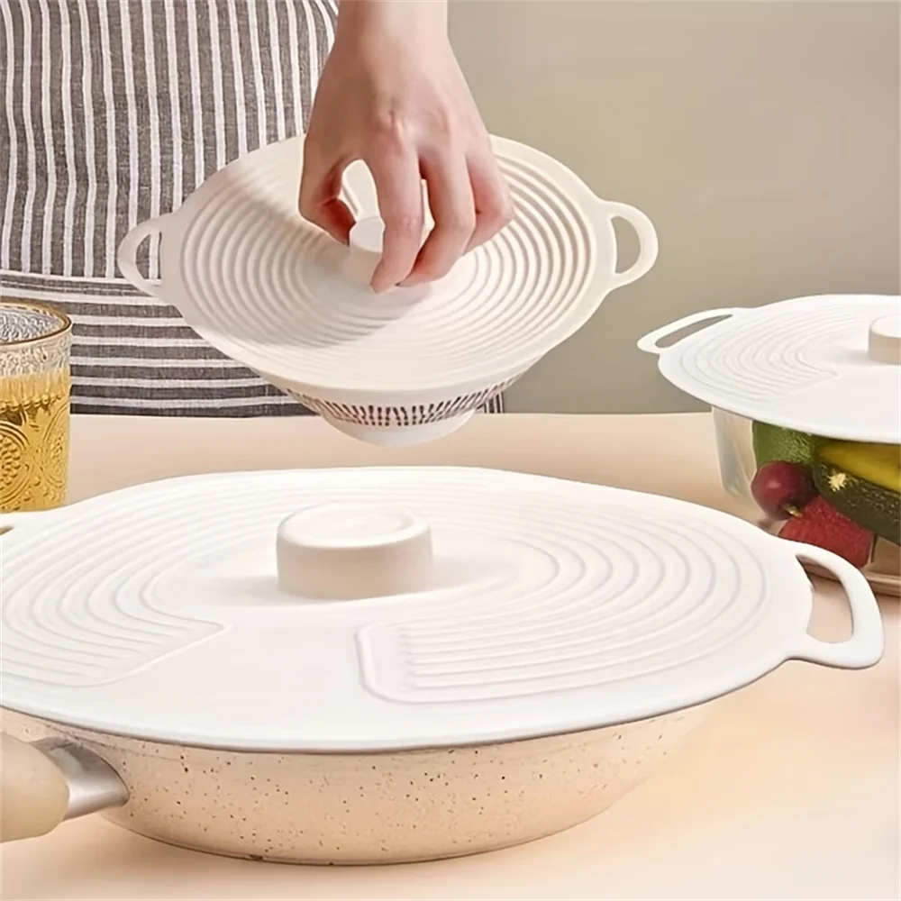 Silicone Lids Bowl Microwave Splatter Cover 3 Sizes Reusable Heat Zpaxo