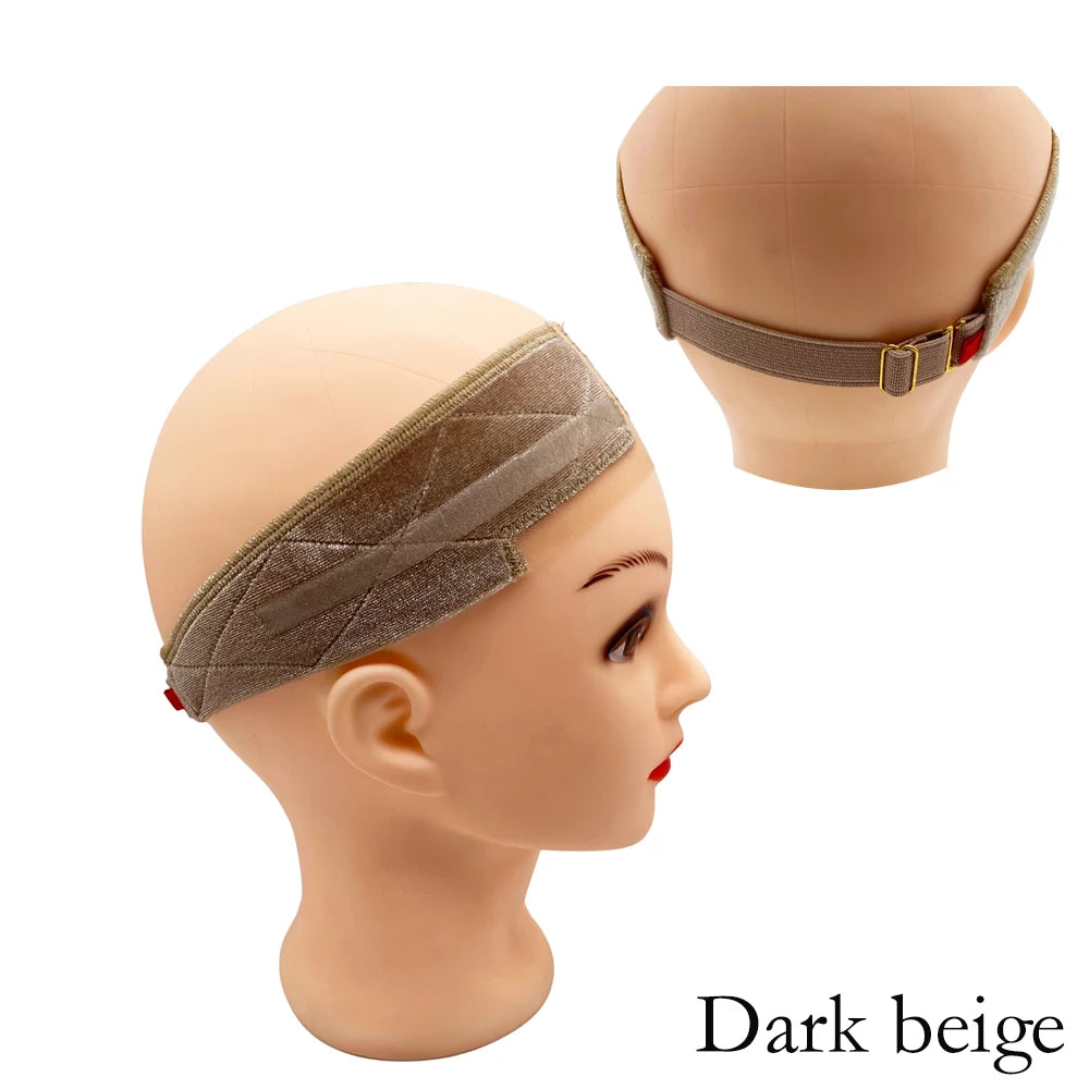 Double-sided Silicone Velvet Metal Buckle Anti-slip Headband Hold