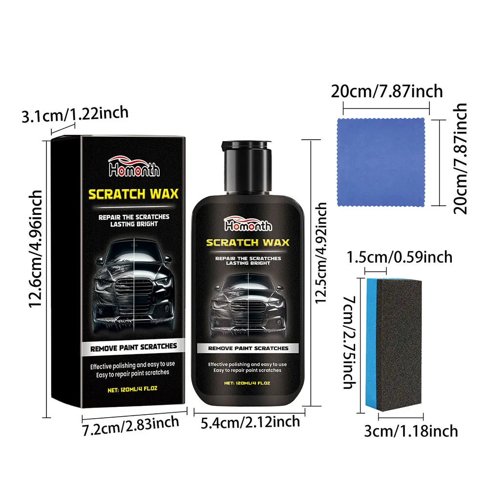 120ml Car Polish Scratch Remover Anti Scratch Car Scratches Repair Polishing Wax Automobile Glossy Shine Wax Paint Scratch Care Zpaxo