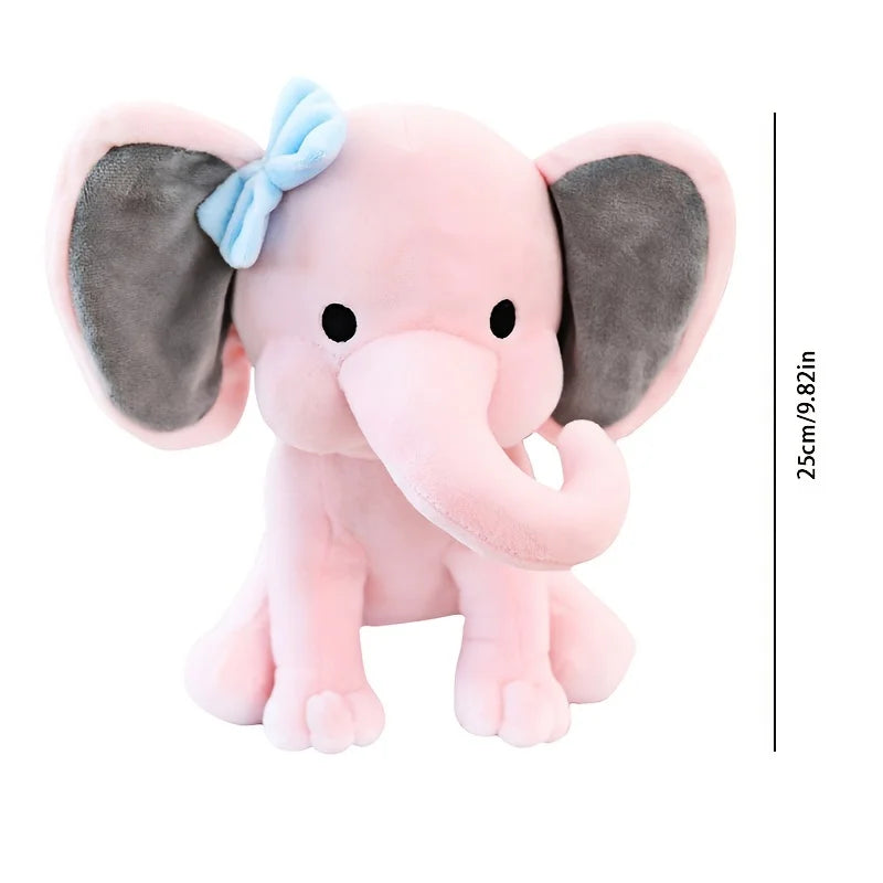 Comfort Sleeping Elephant Doll Pink Grey Plush Toy Children Birthday