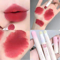 Korea Fluffy Velvet Soft Lip Glaze Liquid Lipstick Cream Matte Rose Red Pigment Waterproof Long Lasting Dye Cheek Woman Makeup Zpaxo 05