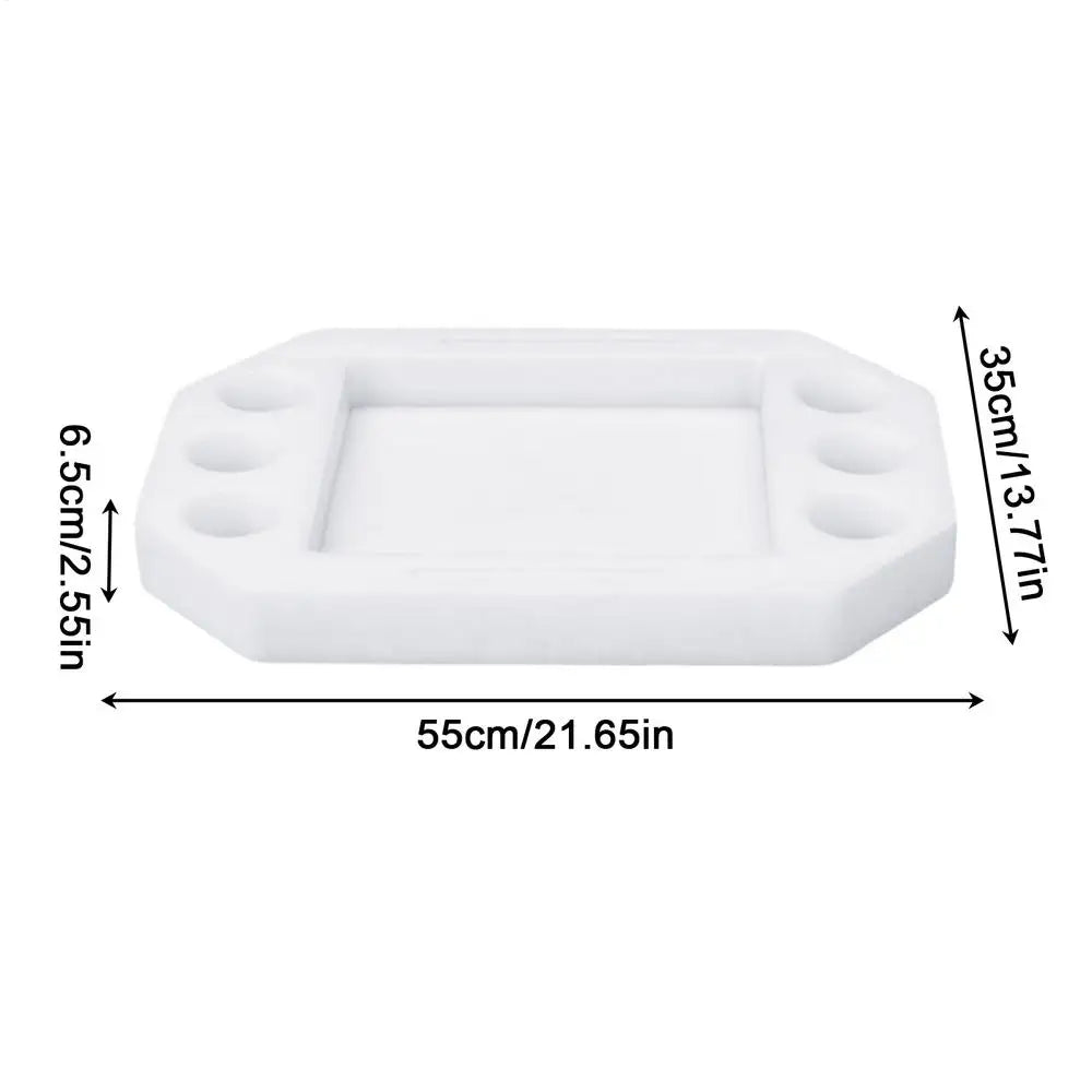 Floating Drink Holder Large Pool Tray Snack Fruit Storage Rack Table