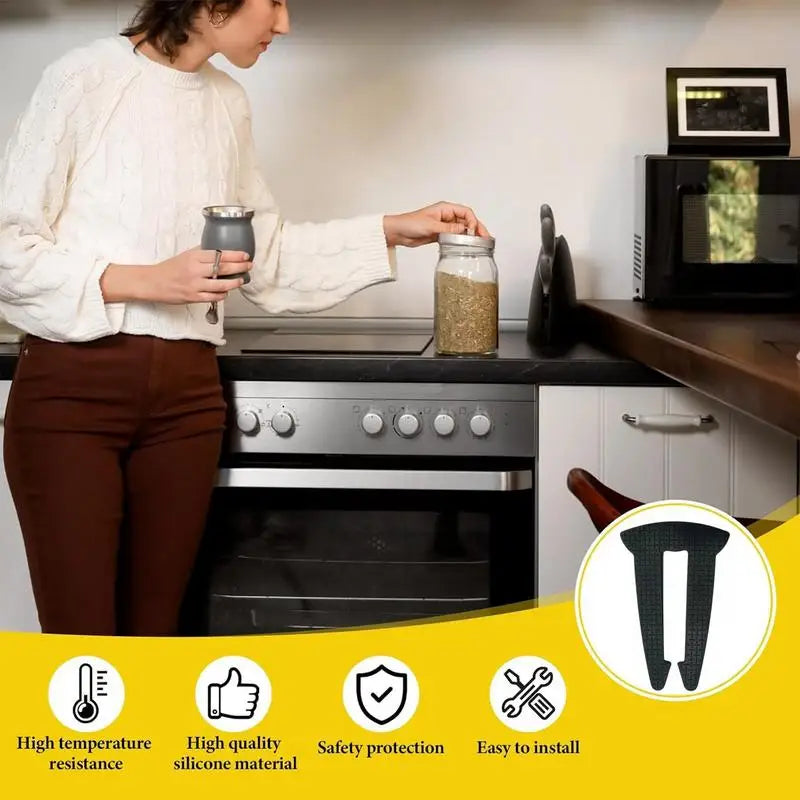 Stove Safety Knob Covers 5 Pieces Oven Knob Covers For Child Safety Silicone Stove Guard Cooktop Protector Prevent Accidental Zpaxo