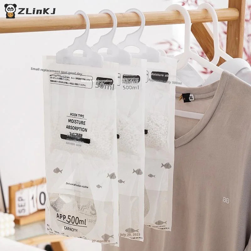 5 Moisture Absorber Hanging Drying Clothes Dehumidifier Wardrobe Dry Zpaxo