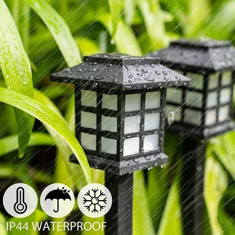 Solar Garden Pathway Lights 1 2 4 Outdoor Waterproof Walkway Decor Zpaxo