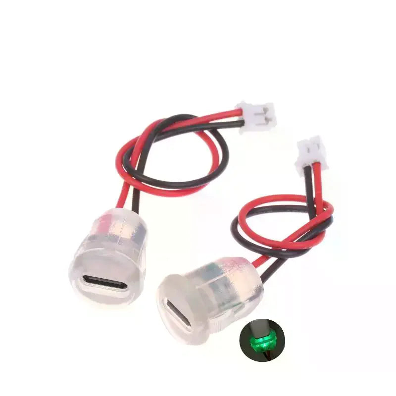 1 3 C Female Socket Jack Connectors Waterproof 2 Wire Pigtail Cable Zpaxo