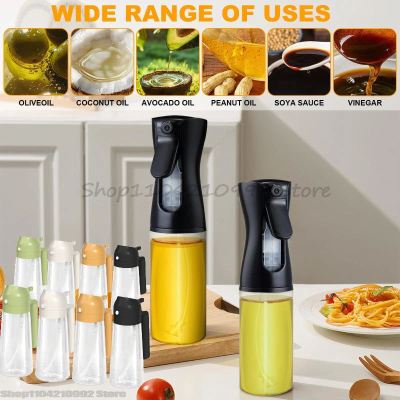 Oil Sprayer for Cooking, Kitchen 2 in 1 Spray and Pour Olive Oil Dispenser with Stickers,Oil Spray Bottle Zpaxo