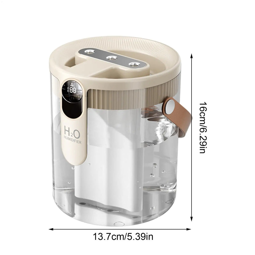 Quiet Humidifier 5 Mist Levels 3 Nozzles Maker Bedroom Home Office