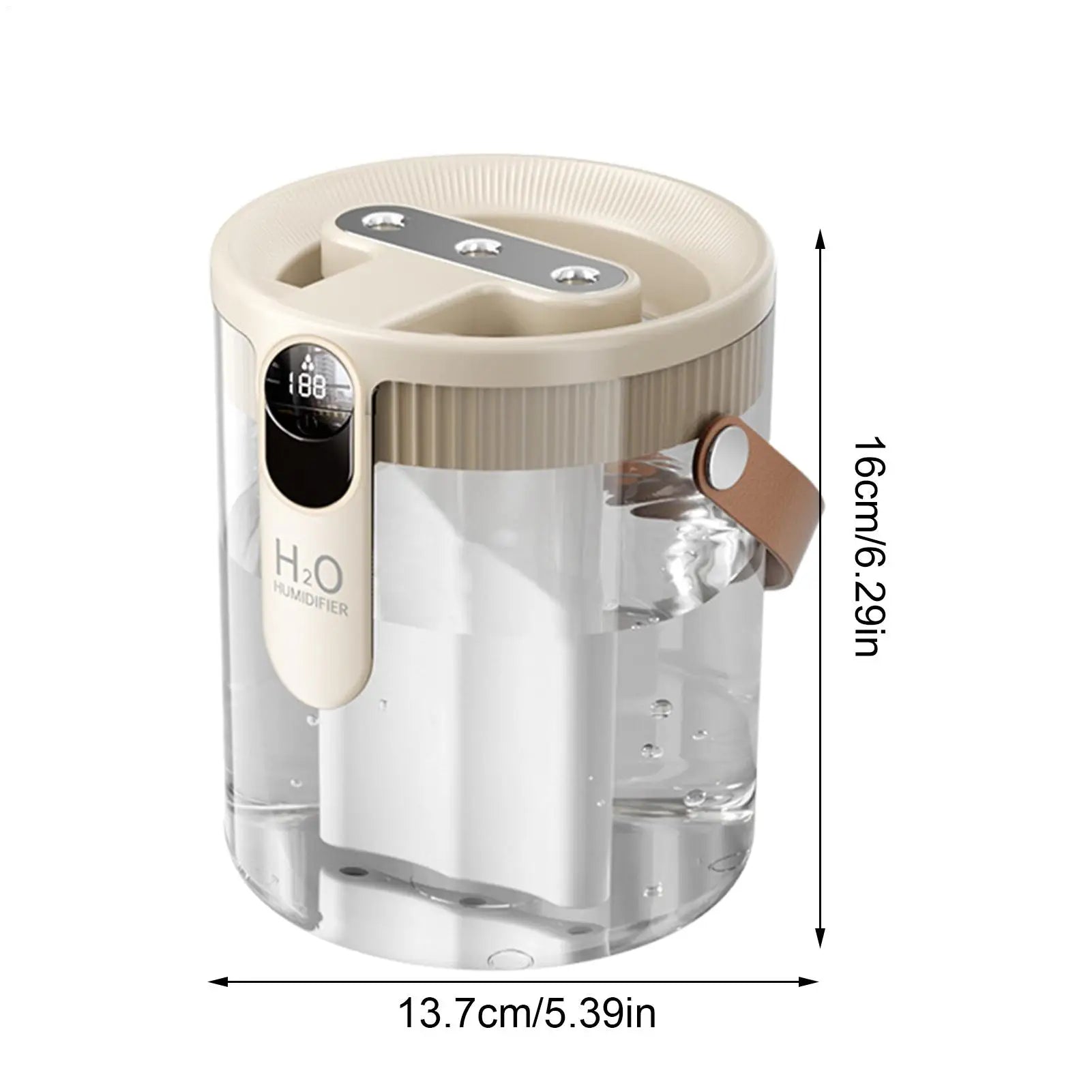 Quiet Humidifier 5 Mist Levels 3 Nozzles Maker Bedroom Home Office