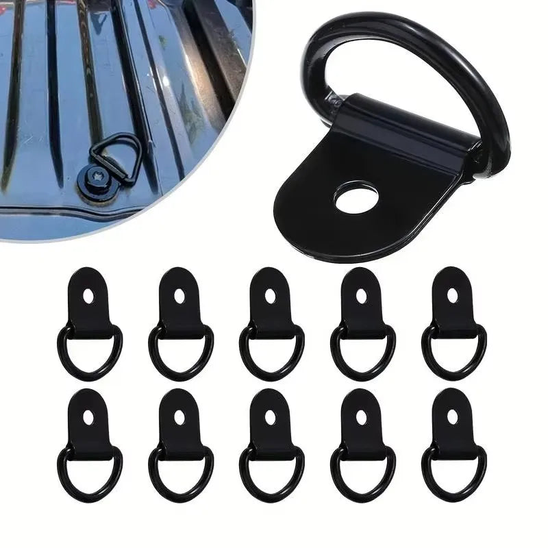 D-Ring Tie Down Anchor Rings – Truck, Trailer, Boat (10/50/70pc)