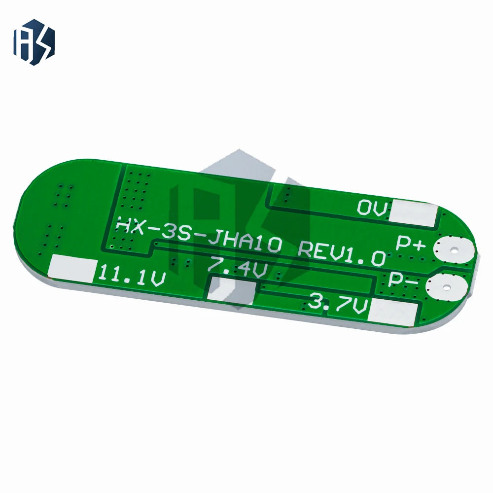 1PCS 3S 10A 12V Lithium Battery Charger Protection Board Module for 3pcs 18650 Li-ion Battery Cell Charging BMS 11.1V 12.6V NEW Zpaxo