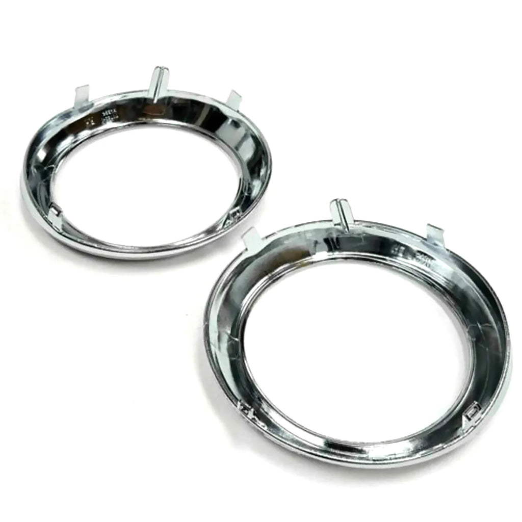 1 Pair Car Fog Light Lamp Bezel Cover Chrome Trim Rings 52713-08020
