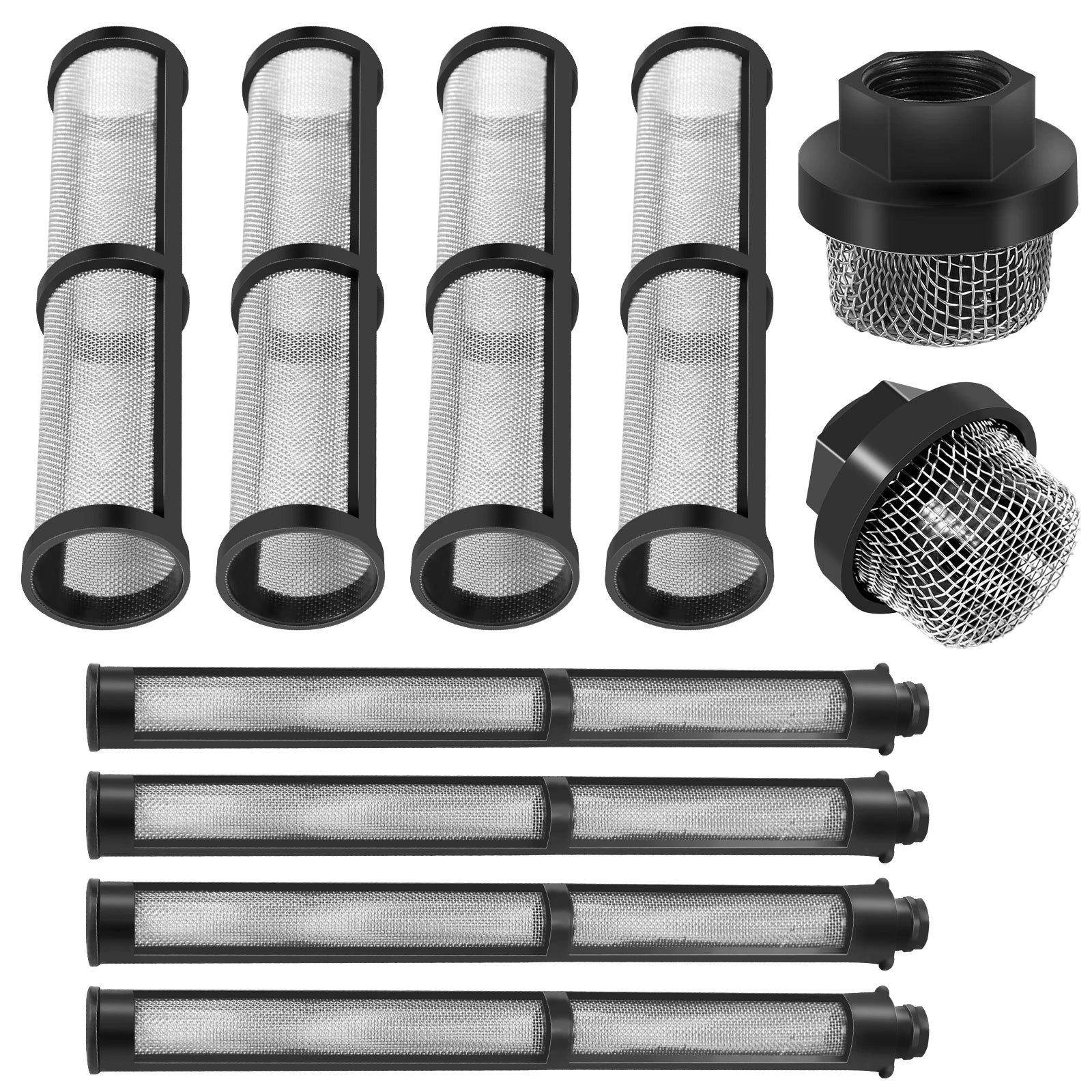 10 Pcs Airless Spray Gun Filter Spraying Machine Filter Paint Parts 60 Mesh Graco Compatible with 390 395 490 495 595 3400 Zpaxo 10PCS