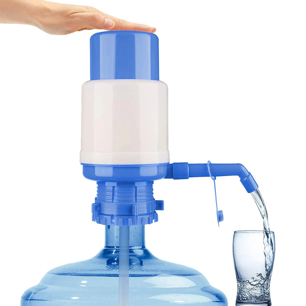 Water Bottles Pump Manual Hand Pressure Drinking Fountain Pressure Pump with Extra Short Tube and Cap Fits Most 5 Gallon Water Zpaxo