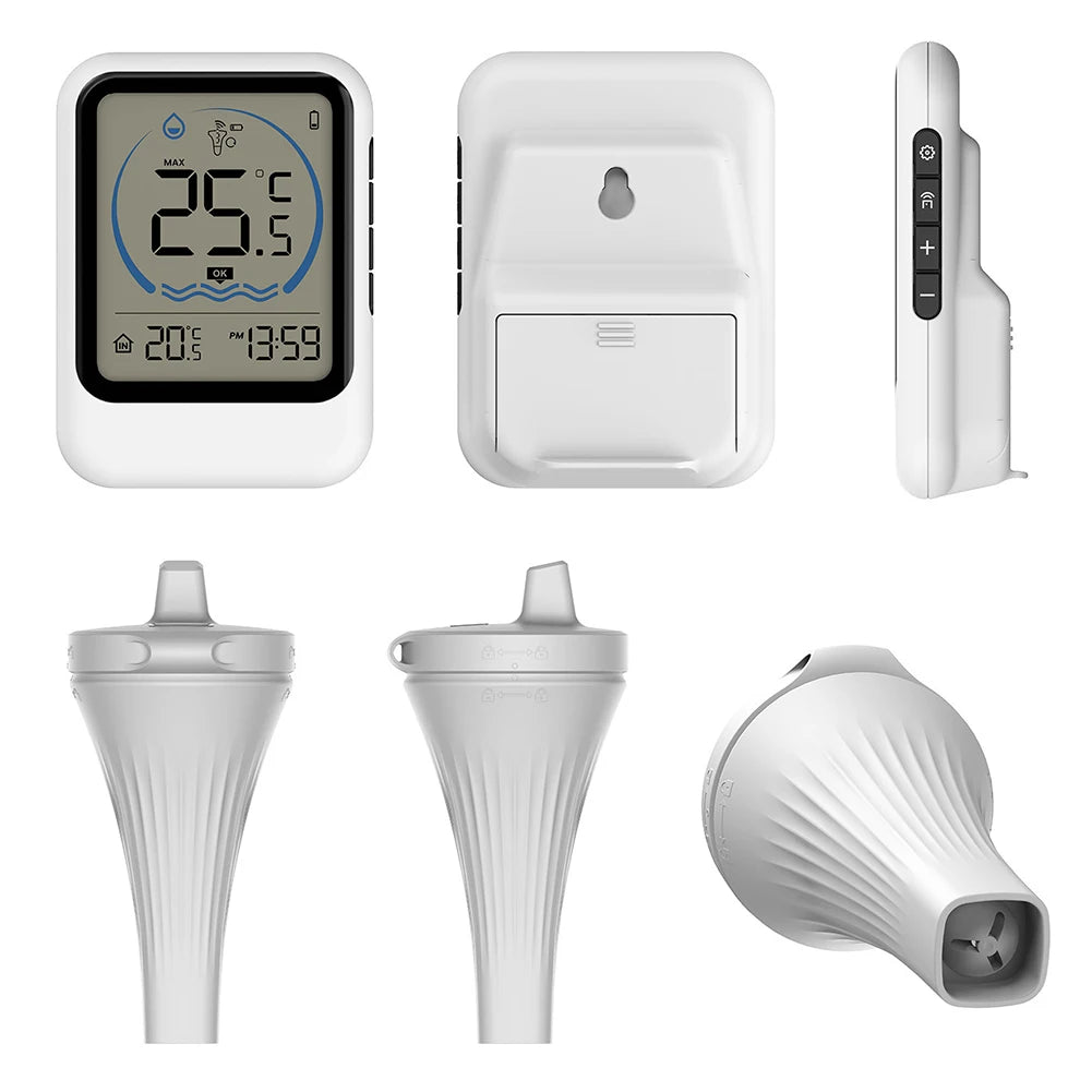Smart Pool Thermometer Easy Read Floating Digital Ice Bath Tub Zpaxo