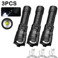 ESMARTER 2000LM Zoomable Tactical LED Flashlight – USB Rechargeable