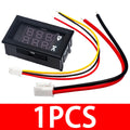 0.28" Red/Blue Dual LED Digital Meter (1PCS): DC 0-100V 10A Voltmeter-Ammeter Panel – For DC Voltage & Current Measurement Zpaxo 1PCS